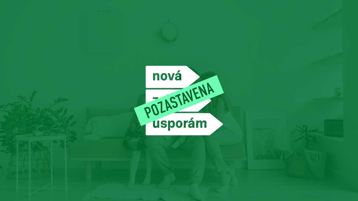 Nová zelená úsporám pozastavena